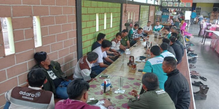 ” Rapat koordinasi bulanan Serikat buruh, SPKEP ADMO” Di tanjung Tabalong