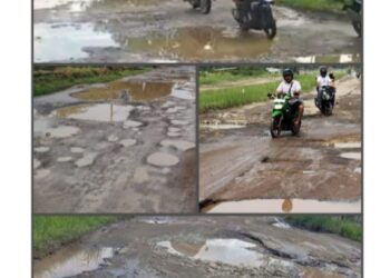 Kondisi Jalan Rusak Berlobang Di Kec.Way Khilau Masyarakat Minta Pemerintah Perbaiki