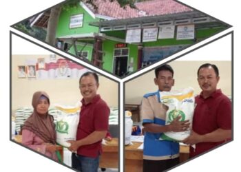Pemdes Banjaran Kecamatan Padang Cermin Salurkan Beras Bantuan Pangan Kepada 428 KPM.