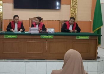 Kuasa hukum Saidina Hamzah.S.H.dampingi (Eksepsi)Lisa Cahyani yang Beberkan Aktor Utama Dalam Kasus dakwaan pertambangan batubara ilegal Yang Menimpanya..