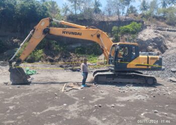 Polres Lotim Gerak Cepat Lakukan pengamanan dan Olah TKP Kasus Tambang Dirusak serta Dibakar ‎  ‎