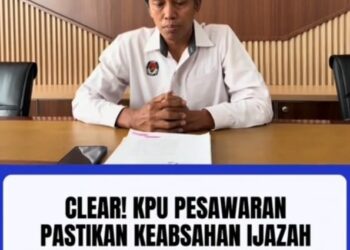 KPU Pesawaran Pastikan Polemik Ijazah Cabup Aries Sandi Tuntas,Clear Tidak Bermasalah.
