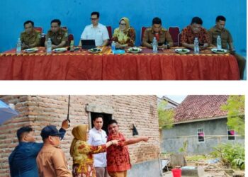 Anggota DPR Provinsi dan Anggota DPRD Kabupaten Bersama Camat Marga Punduh Tinjau Lokasi Terdampak Banjir di Desa Umbul Limus.