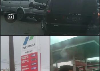 SPBU 14.282.683 SM Amin praduga Kebal Hukum Terang Terangan Layani Mafia Pelangsir BBM Subsidi Jenis Solar APH Tutup Mata