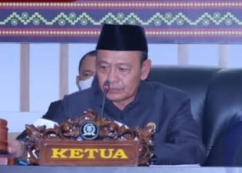 Pada Rapat Paripurna DPRD Bupati Oku Selatan Sampaikan Pidato Perdana Di gedung DPRD Kabupaten Oku Selatan