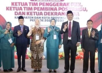 YOHANA YUDA YANTI ABUSAMA RESMI DILANTIK SEBAGAI KETUA TP PKK, KETUA TIM PEMBINA POSYANDU, DAN KETUA DEKRANASDA KABUPATEN OKU SELATAN OLEH FEBY DERU