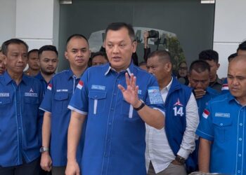 DPC Partai Demokrat Pesawaran Tegas Keberatan Atas Keputusan KPU Pesawaran Yang Menerima Berkas Pencalonan Supriyanto – Suriansyah Ralieb.