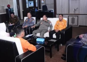 Sekda Oku Selatan Pin Pin Langsung Rapat koordinasi Terkait Persiapan Tempat Wisata Danau Ranau dalam rangka Hari Libur Hari Raya Idul Fitri