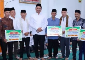 kegiatan Safari Ramadan Bupati OKU Selatan Ber Silaturohmi Dengan Masyarakat Di kecamatan Pulau Beringin Di desa kemu