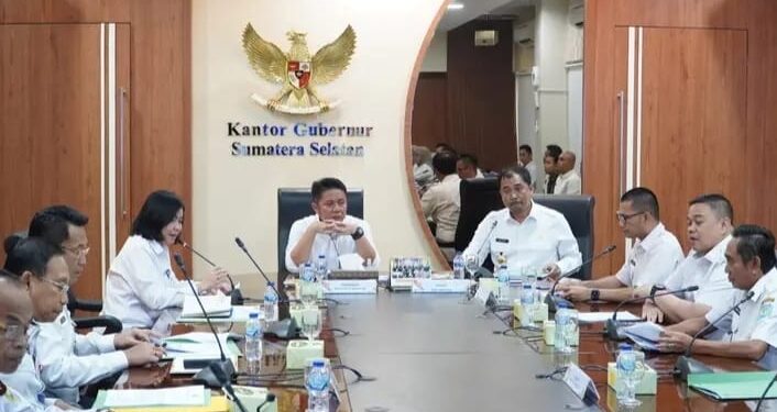 BUPATI OKU SELATAN LAKSANAKAN AUDIENSI BERSAMA GUBERNUR SUMSEL ,TERKAIT BANTUAN KEUANGAN BERSIFAT KHUSUS ( BKBK) TAHUN 2025.