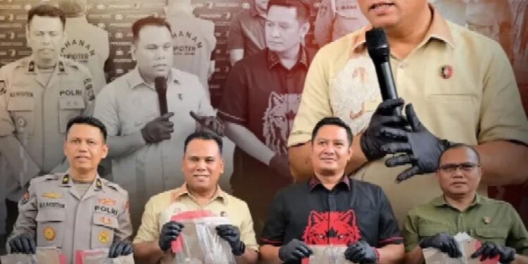 Polda Jambi Amankan dua (2) Tersangka Dan 1, 2 Kg Emas Hasil Peti ilegal
