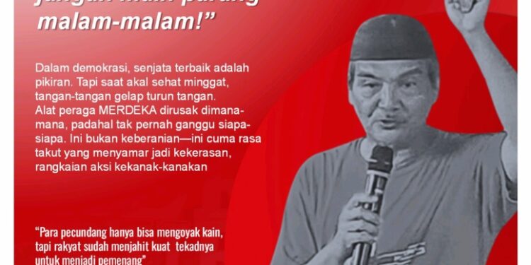 Aksi Tidak Etis Jelang Pilkada: APK Merdeka Ditempeli Stiker Paslon lain Maksudnya Apa?