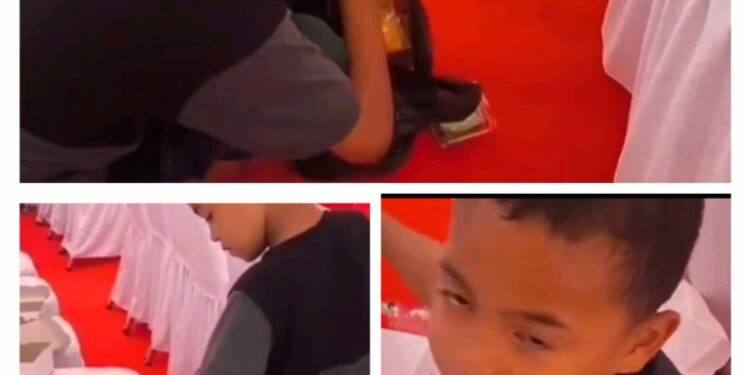 Viral Bocah Kecil Pungut Kue Sisa di Tengah Perayaan HUT RI ke-80, Menyentuh Hati Seluruh Insan