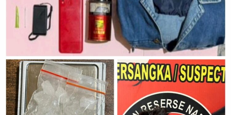 Polres Muara Enim Amankan 5,82 Gram Sabu dari Tangan Pengedar di Desa Kota Baru