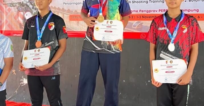 Putra Prajurit Yonif 9 Marinir Raih Juara Lomba Menembak Kejuaraan Lampung Shooting Series Lasser n2025