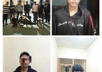 Tangkap Tiga Pelaku Curanmor, Satreskrim Polres Tanjab Barat Amankan Komplotan Pembobol Motor