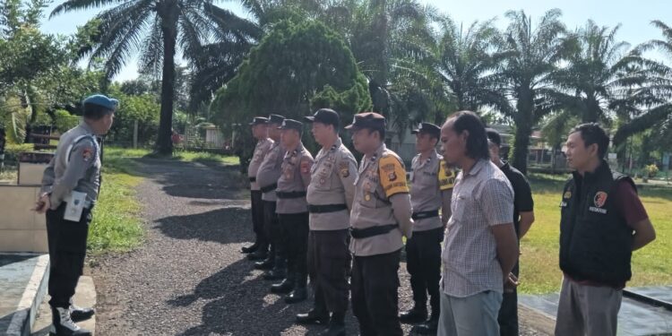 Apel Pagi Polsek sungai rotan Arahkan Personil Maksimalkan Pelayanan