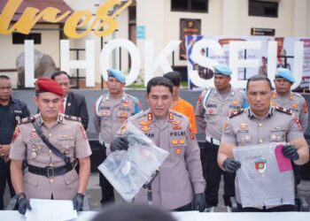 Polres Lhokseumawe Tangkap Pelaku Penembakan di Jembatan Cot Kumbang