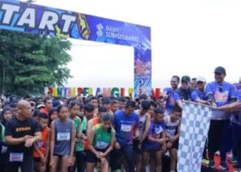 Bupati OKU Selatan Buka Event Run D’Ranau Peringati HUT ke-22 Kabupaten