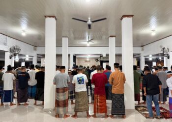 Ramadhan 1447 H, Lapas Kotaagung Laksanakan Tarawih Perdana Bersama Warga Binaan