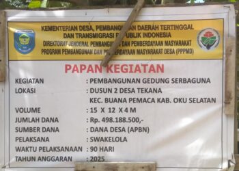 Diduga Tumpang Tindih Anggaran, Warga Desa Tekana Soroti Pembangunan Gedung Serbaguna