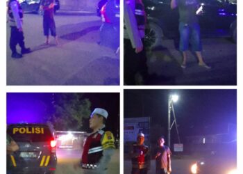 Patroli KRYD Polsek Karang Intan Bersama DPD GWI Kalsel Perkuat Keamanan Ramadan