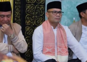 BUPATI OKU SELATAN HADIRI PERINGATAN NUZULUL QUR’AN 1447 H DI DESA TANJUNG KARI