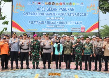 Pimpin Apel Operasi Ketupat Krakatau 2026, Bupati Nanda Indira Pastikan Pengamanan Idul Fitri di Pesawaran Siap Maksimal