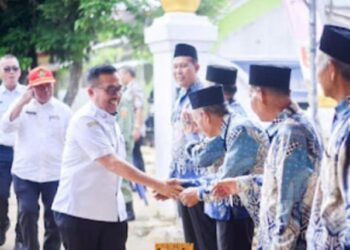 Sekda Pesawaran Tinjau Pilkades Antar Waktu