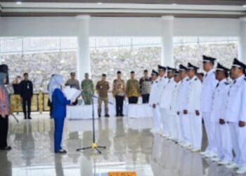 Kepala Desa Terpilih Antar Waktu di Lantik oleh bupati pesawaran Hj.Nanda Indira B, S.E.,M.M