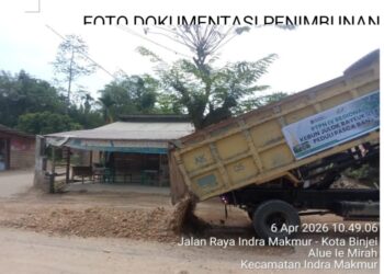 Kebun Julok Rayeuk Utara PTPN 4 Regional 6 Peduli lingkungan, Perbaikan Jalan Lintas Alue I Mirah Kota Binjai