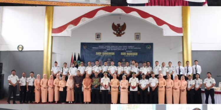 Tongkat Estafet Berpindah, Sertijab dan Pisah Sambut Kalapas Kotaagung Berlangsung Penuh Makna