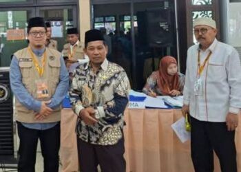 Jamaah Calon Haji OKU Selatan Tiba Di Asrama Haji Palembang