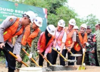 Jembatan Perintis Garuda Mulai Dibangun, Bupati Nanda Apresiasi Sinergi Kodim 0421/Lamsel