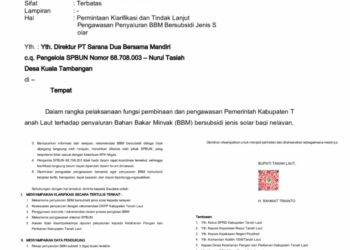 Bupati Tanah Laut Turun Tangan, Nelayan Kuala Tambangan Laporkan Dugaan Penyimpangan Solar Subsidi ke Polda Kalsel