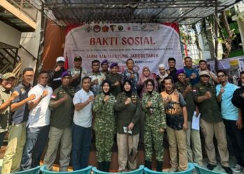 Potong Hewan Qurban, IARMI Maharuyung Jabodetabek Berbagi Dengan Masyarakat dan Anak Yatim