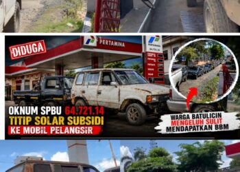 Diduga Oknum SPBU Titip Solar Subsidi: Pelangsiran Solar Subsidi Kian Marak di SPBU Simpang Tiga Ferry Batulicin Warga Mengaku Kesulitan Mendapatkan BBM