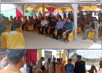 Manager Kebun Julok Rayeuk Utara Agoung Gedhe Pratama Hadir Di Saat Bupati Resmikan Jalan Desa AlueIe Mirah