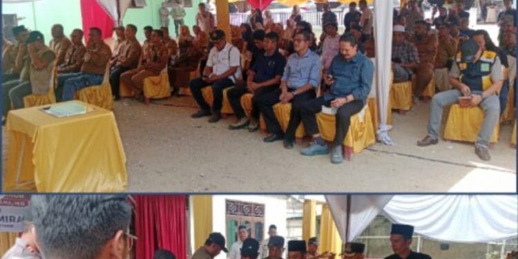 Manager Kebun Julok Rayeuk Utara Agoung Gedhe Pratama Hadir Di Saat Bupati Resmikan Jalan Desa AlueIe Mirah