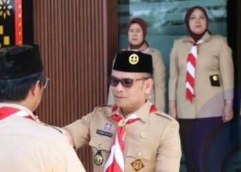 SEKDA OKU SELATAN LEPAS KONTINGEN PRAMUKA MENUJU JAMBORE DAERAH SUM-SEL 2026