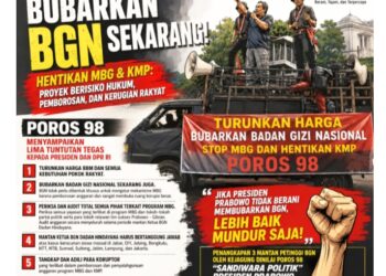 Bubarkan BGN Sekarang JUGA ! STOP MBG DAN HENTIKAN KMP