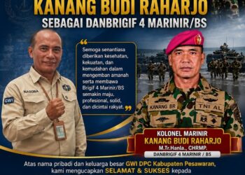 DPC GWI Pesawaran Sampaikan Apresiasi dan Doa untuk Kolonel Marinir Kanang Budi Raharjo sebagai Danbrigif 4 Marinir/BS