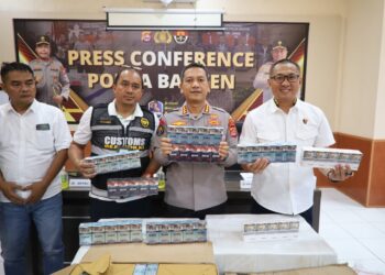 *Polda Banten Ungkap Peredaran Rokok Tanpa Pita Cukai, Amankan 89 Bal Rokok Ilegal*