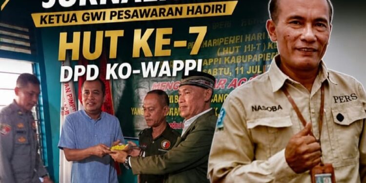 Silaturahmi dalam Semangat Jurnalistik, Ketua GWI Pesawaran Hadiri HUT Ke-7 DPD KO-WAPPI