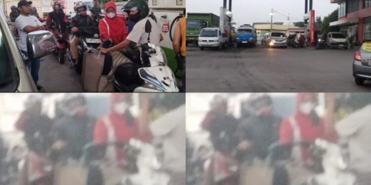 DUGAAN ABAIKAN ATURAN BPH MIGAS, SPBU CILEGON NEKAD LAYANI PENGISIAN BBM KE JERIGEN