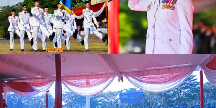 Nanda Indira Pimpin Upacara HUT ke-19 Pesawaran, Tegaskan Kolaborasi Menuju Pesawaran CAKEP. 