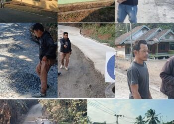 Waw….!!!! Jalan kabupaten di pandeglang Tidak pernah di Bangun Warga Desa Mangku Alam: Puluhan Kali Ajukan ke Pemda Tak Digubris”TNI yang Hadir