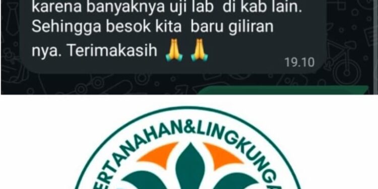 DLH Pesawaran Pastikan Tim Uji Laboratorium Provinsi Turun Ambil Sampel Air Sungai Way Ratai Jumat Pagi