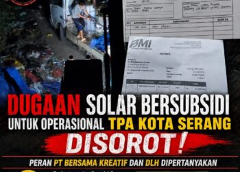 DUGAAN SOLAR ILEGAL SUBSIDI DI TPA CILOWONG, DLH KOTA SERANG BUNGKAM