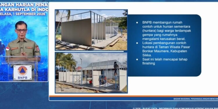 *Pemerintah Segera Bangun Hunian Sementara bagi Warga Terdampak Gempa NTT*